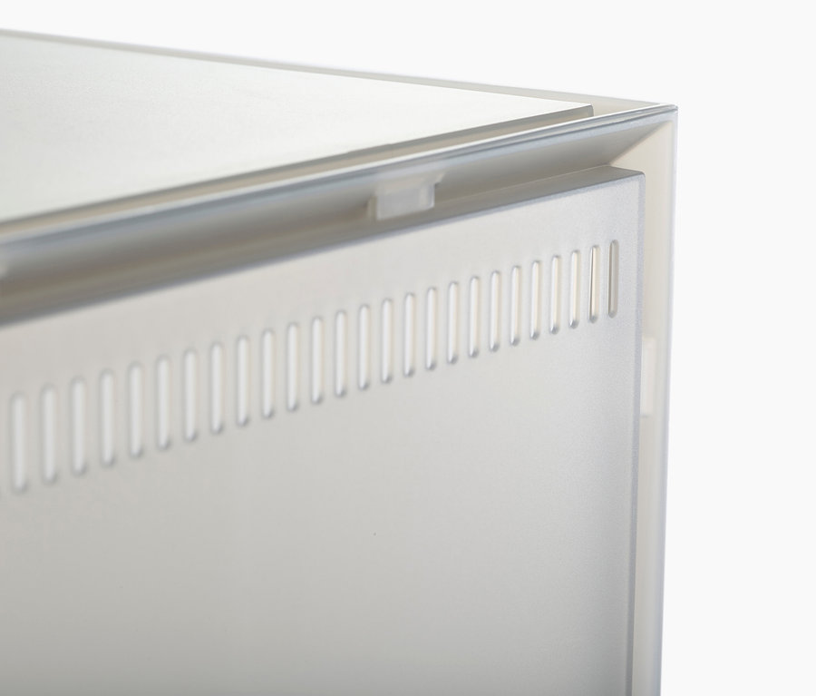 Detailaufnahme einer Joseph Joseph Premium-Schuhaufbewahrungsbox.