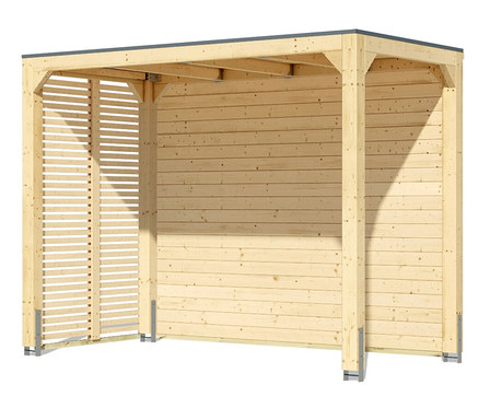 Karibu Pavillon »Markaska« mit Leimholz-Balken und Dacheindeckung, 320 x 160 cm, 28 mm