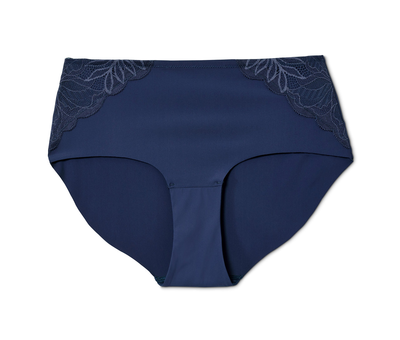 Blaue Panty »Magic Cut« mit Spitze.
