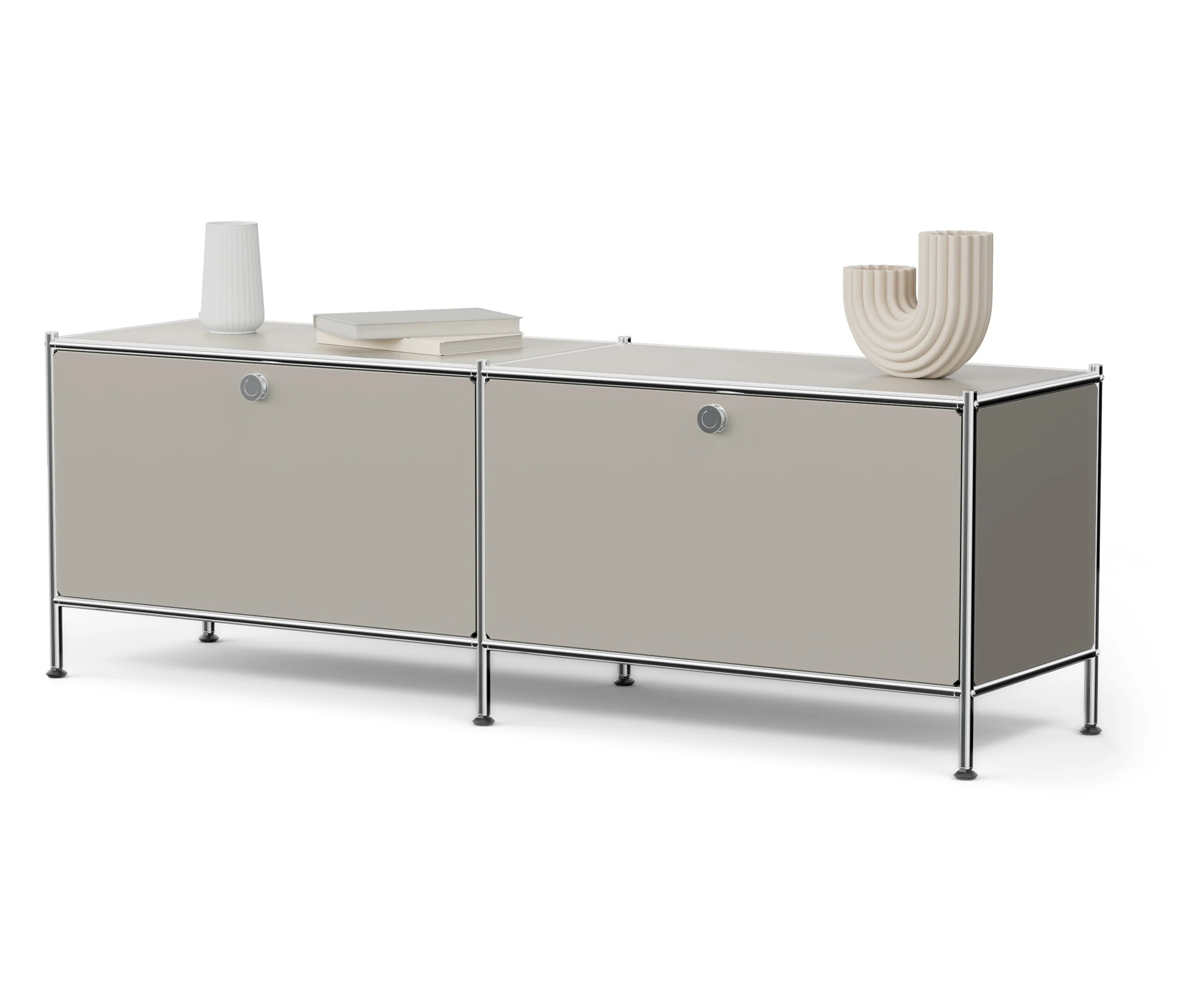 Tchibo - Lowboard Metall »Cn3« mit 2 Klappenfächern - 152x40x51,5cm - hellgrau - Stahl / Aluminium / Kunststoff. Tchibo - Lowboard Metall »Cn3« mit 2 Klappenfächern - 152x40x51,5cm - hellgrau - Stahl / Aluminium / Kunststoff 60,5cm günstig Kaufen-Tchibo - Lowboard Metall »Cn3« mit 2 Klappenfächern - 152x40x51,5cm - hellgrau - Stahl / Aluminium / Kunststoff. Tchibo - Lowboard Metall »Cn3« mit 2 Klappenfächern - 152x40x51,5cm - hellgrau - Stahl / Aluminium / Kunststoff