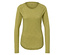 Gelbes Outdoor-Funktionsshirt mit langen Ärmeln.