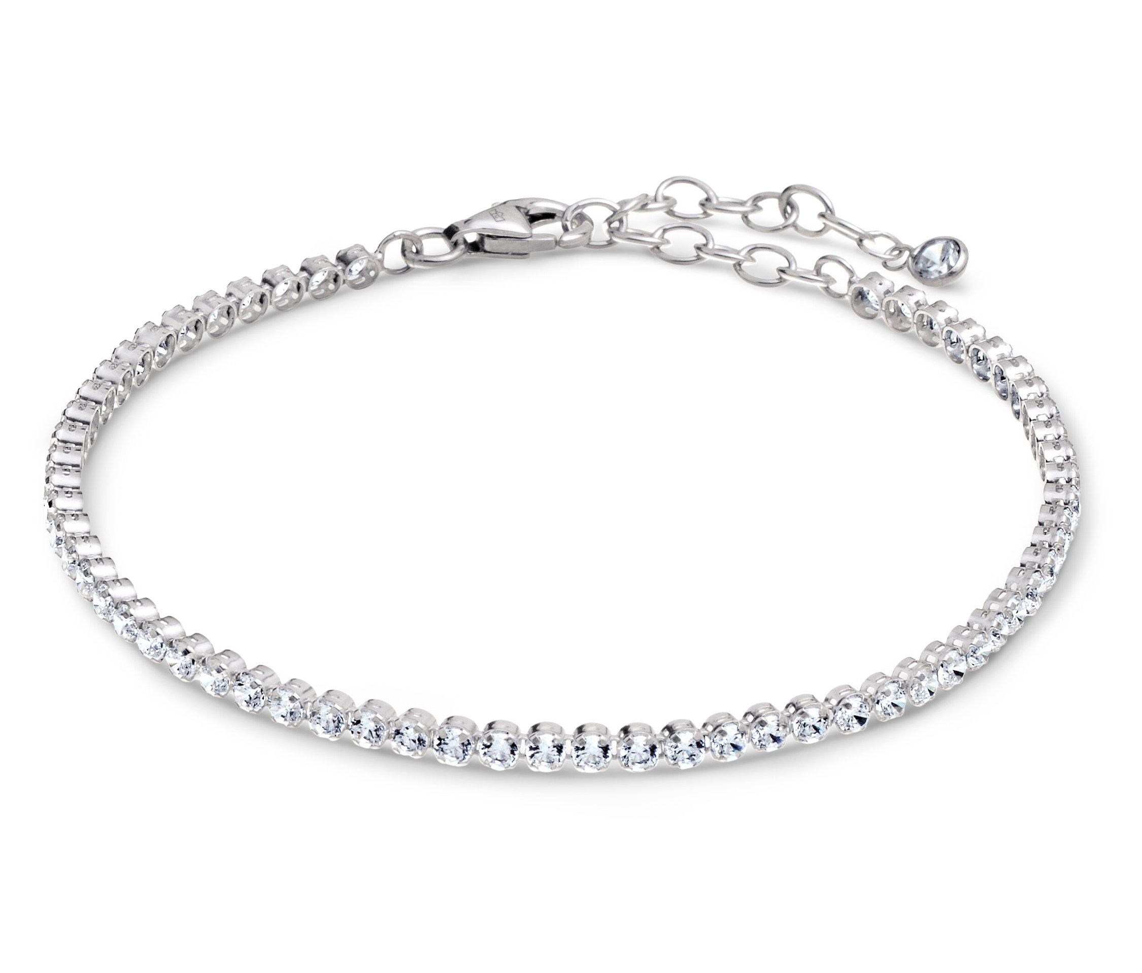 Silber Armband »Tennis« - silber - silber