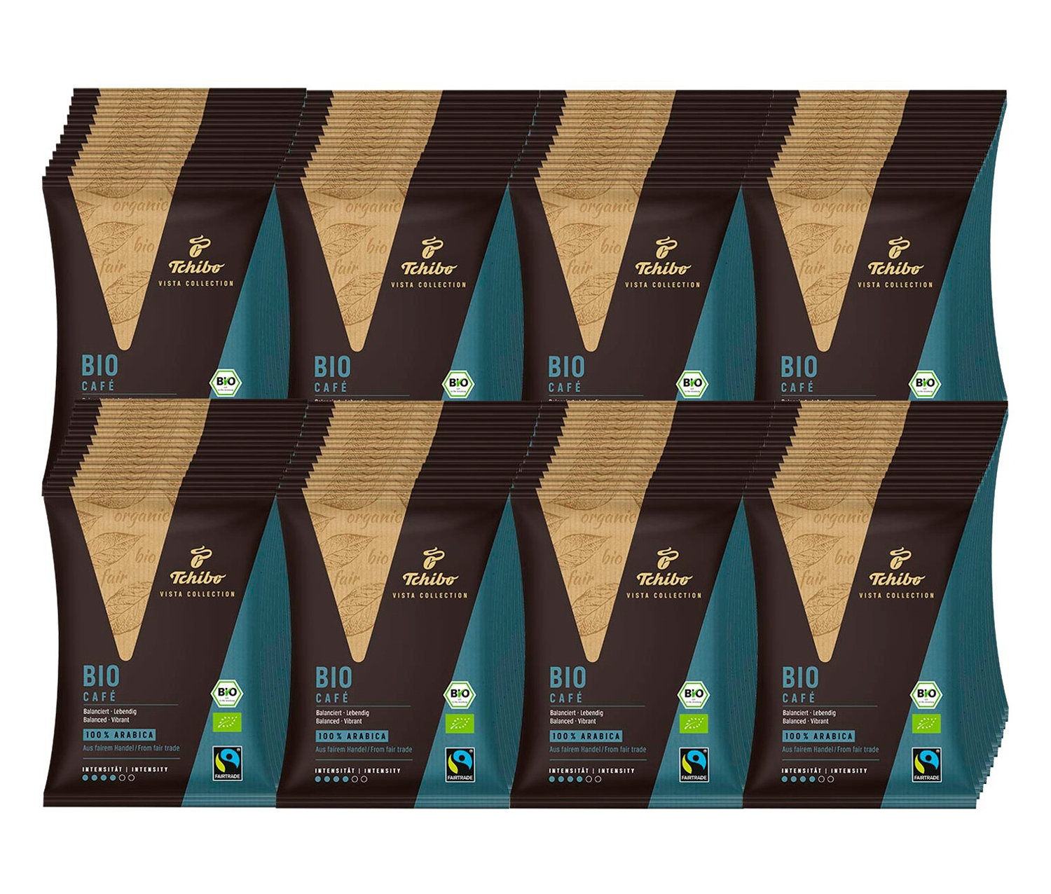 Tchibo - Vista Collection Bio Filterkaffee - 80x 70 g Gemahlen - Intensität: 4/6