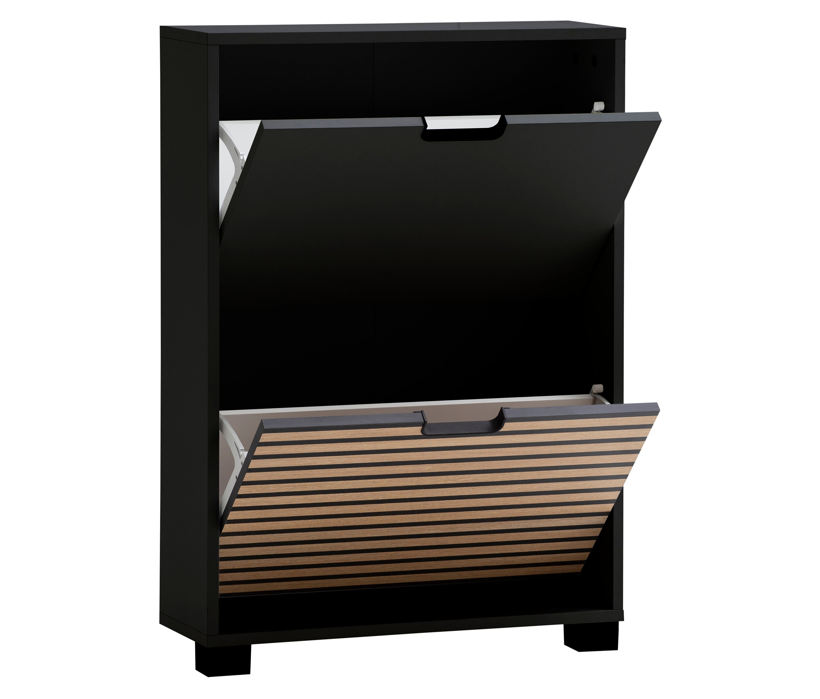 Tchibo - 2er-Schuhschrank »Ryker« - 59,8x19,5x85,2cm - schwarz -