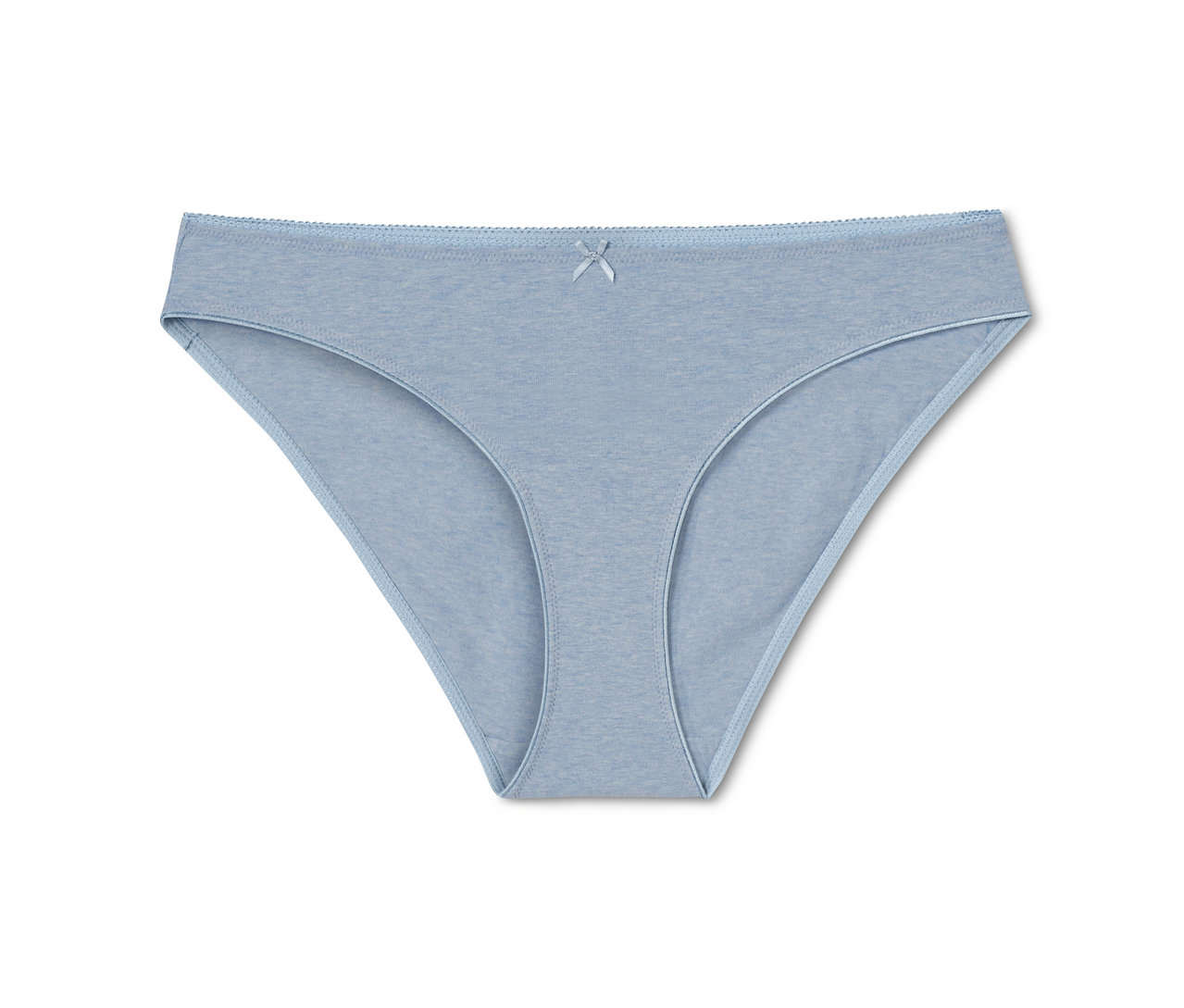 Ein einzelner blauer Slip (5 Slips) mit Schleife in der Mitte.