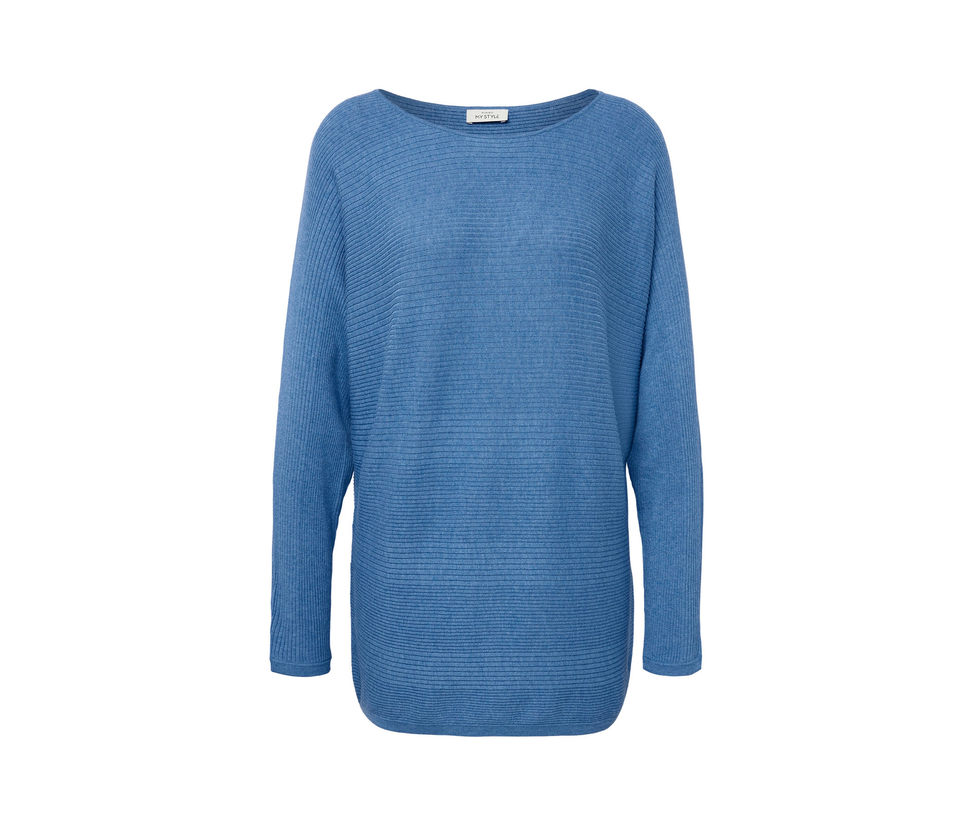 Feinstrickpullover - Damen - Gr. L - blau - blau