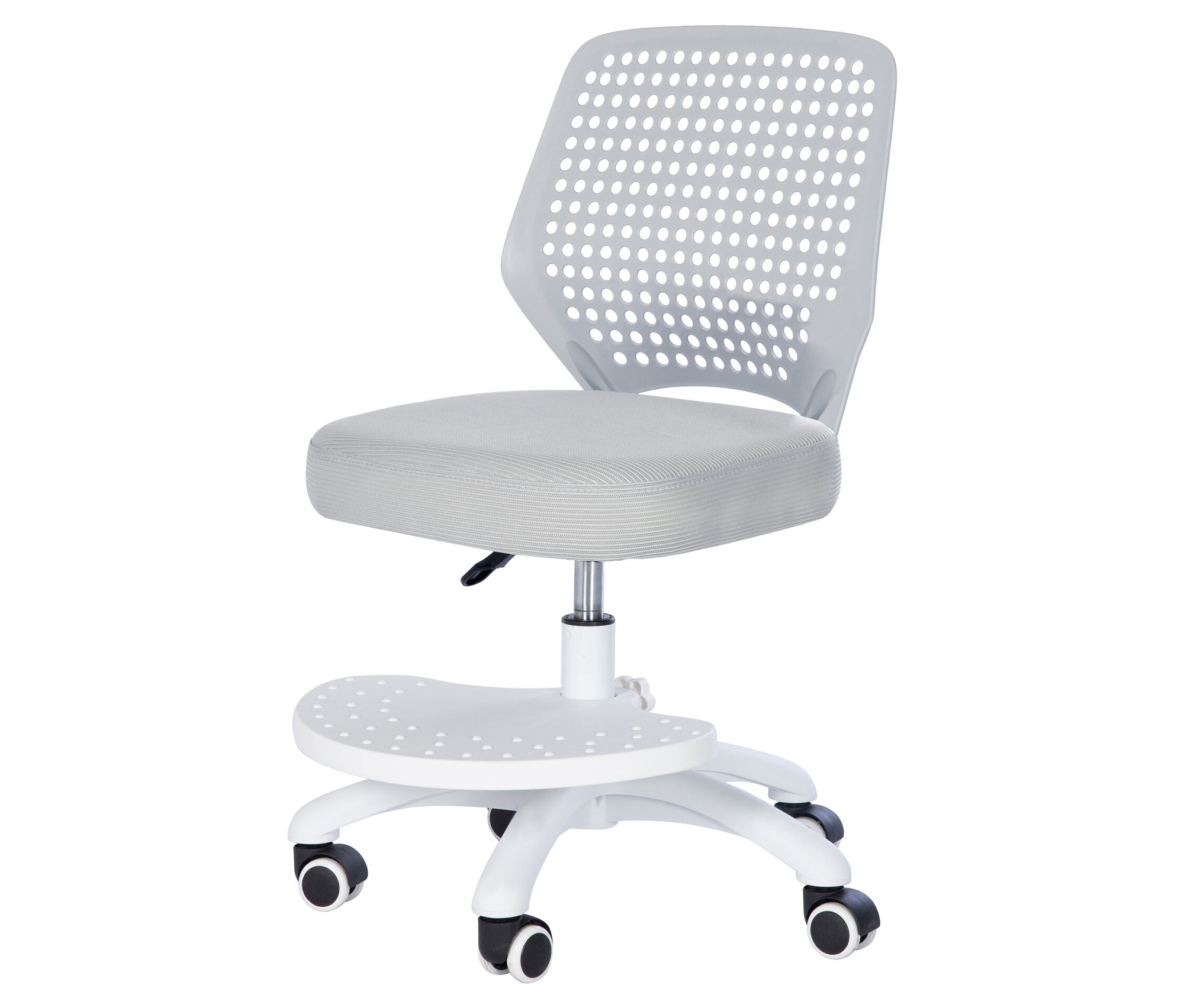 Roba Kinderbürostuhl mit Fußbrett - 55x45x71,5cm - - Stahl / Kunststoff / Polyester