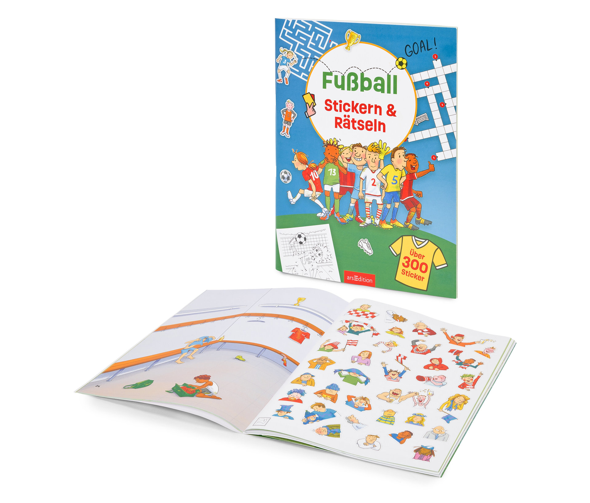 Tchibo - Buch »Fußball – Stickern & Rätseln« - Papier