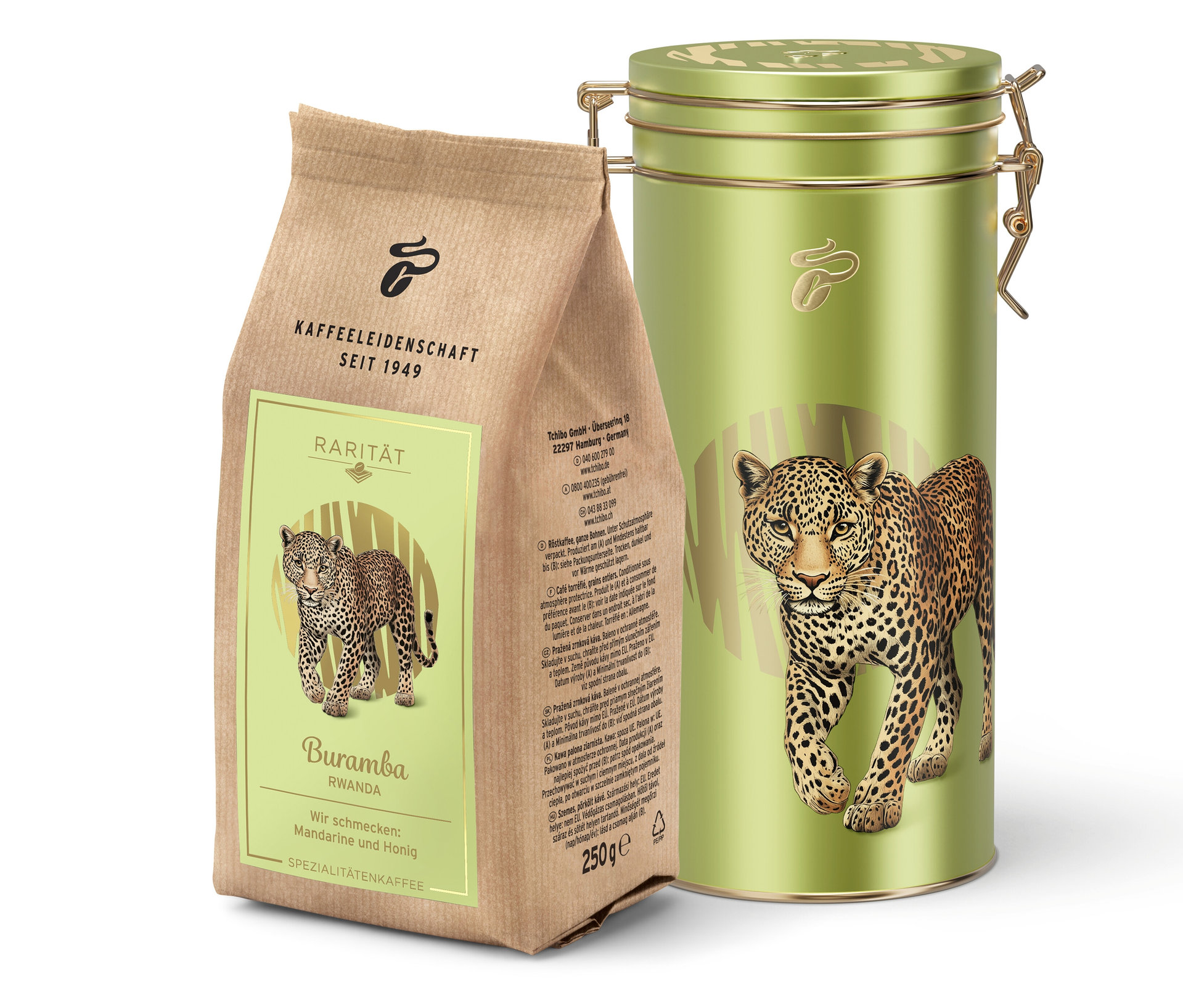 Tchibo - Rarität »Buramba Rwanda« inkl. Kaffeedose - Intensität: 4/6