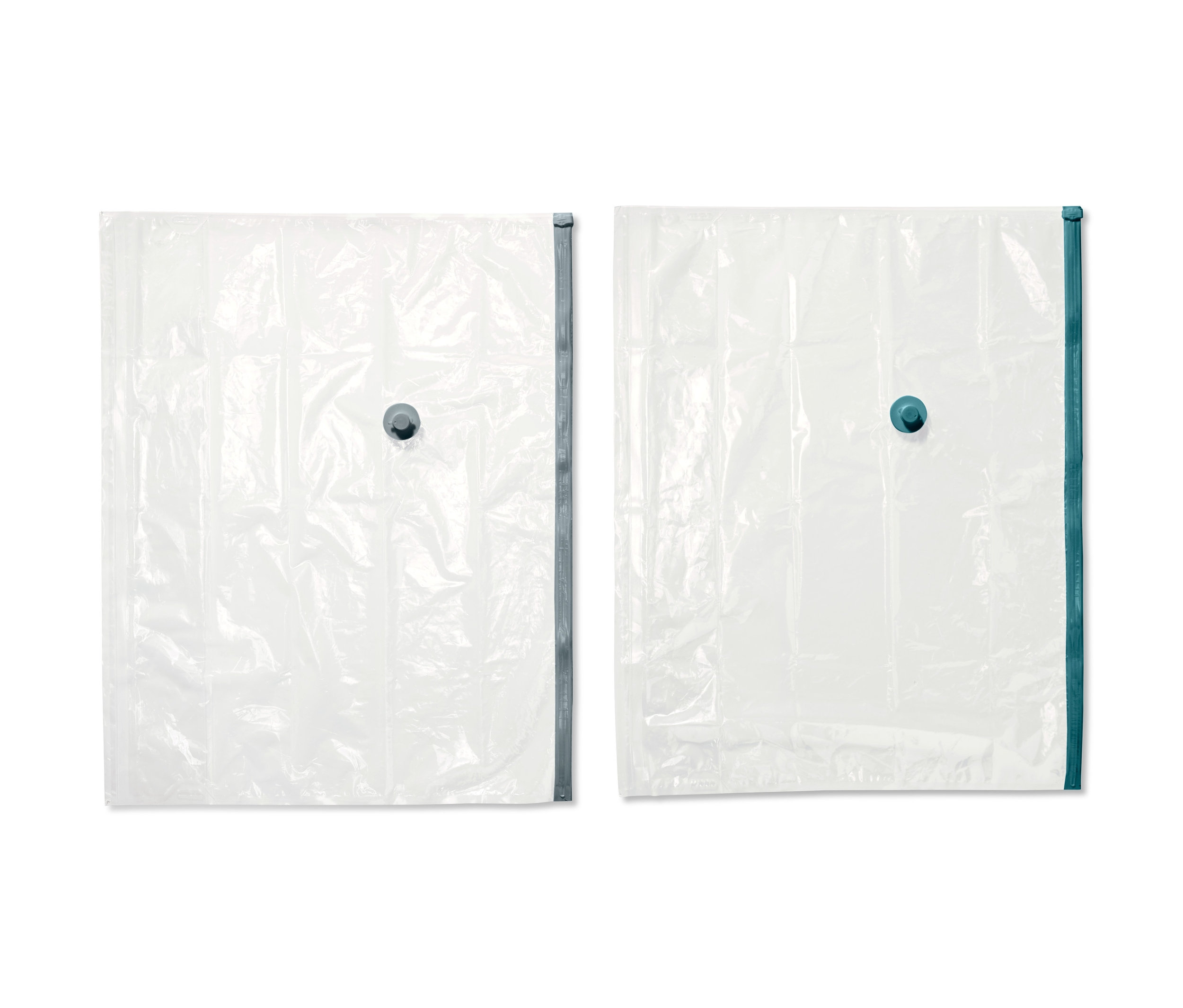 Zwei große Vakuum-Aufbewahrungsbeutel.