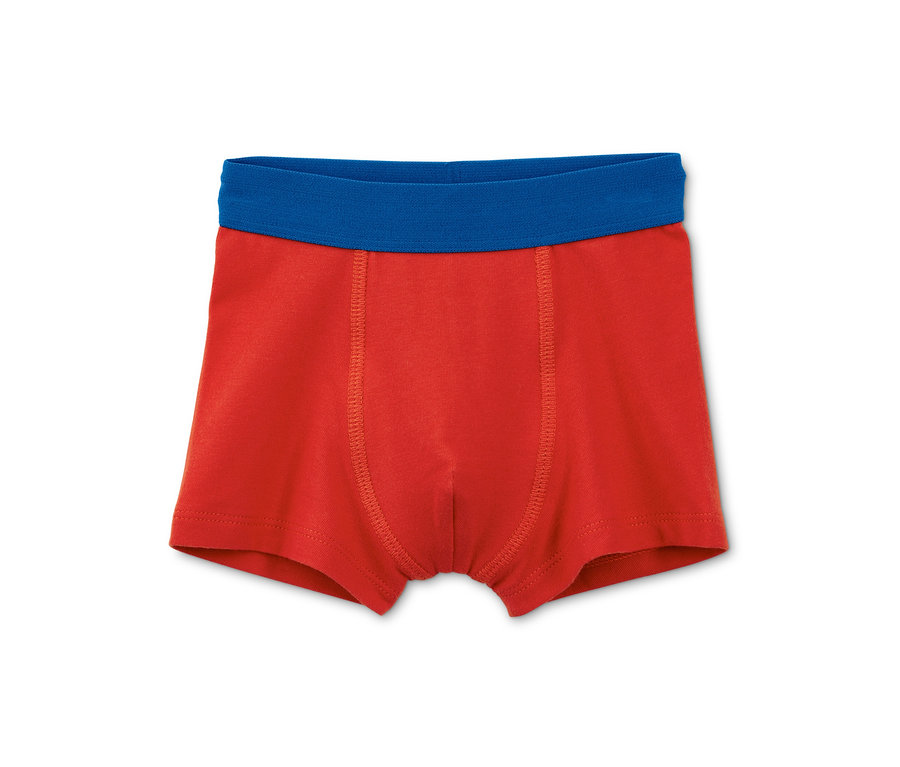 Eine rote 3 Slipboxer mit blauem Bund.