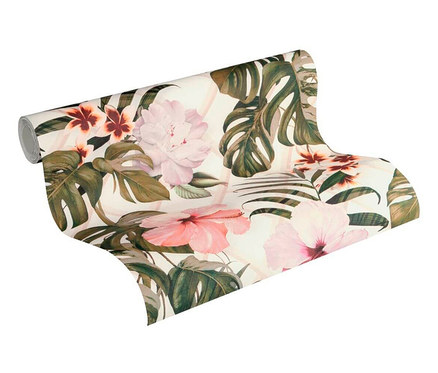 Darstellung einer Rolle Tapete mit Blumenmuster. Michalsky-Living-Vliestapete »Dream Again«.