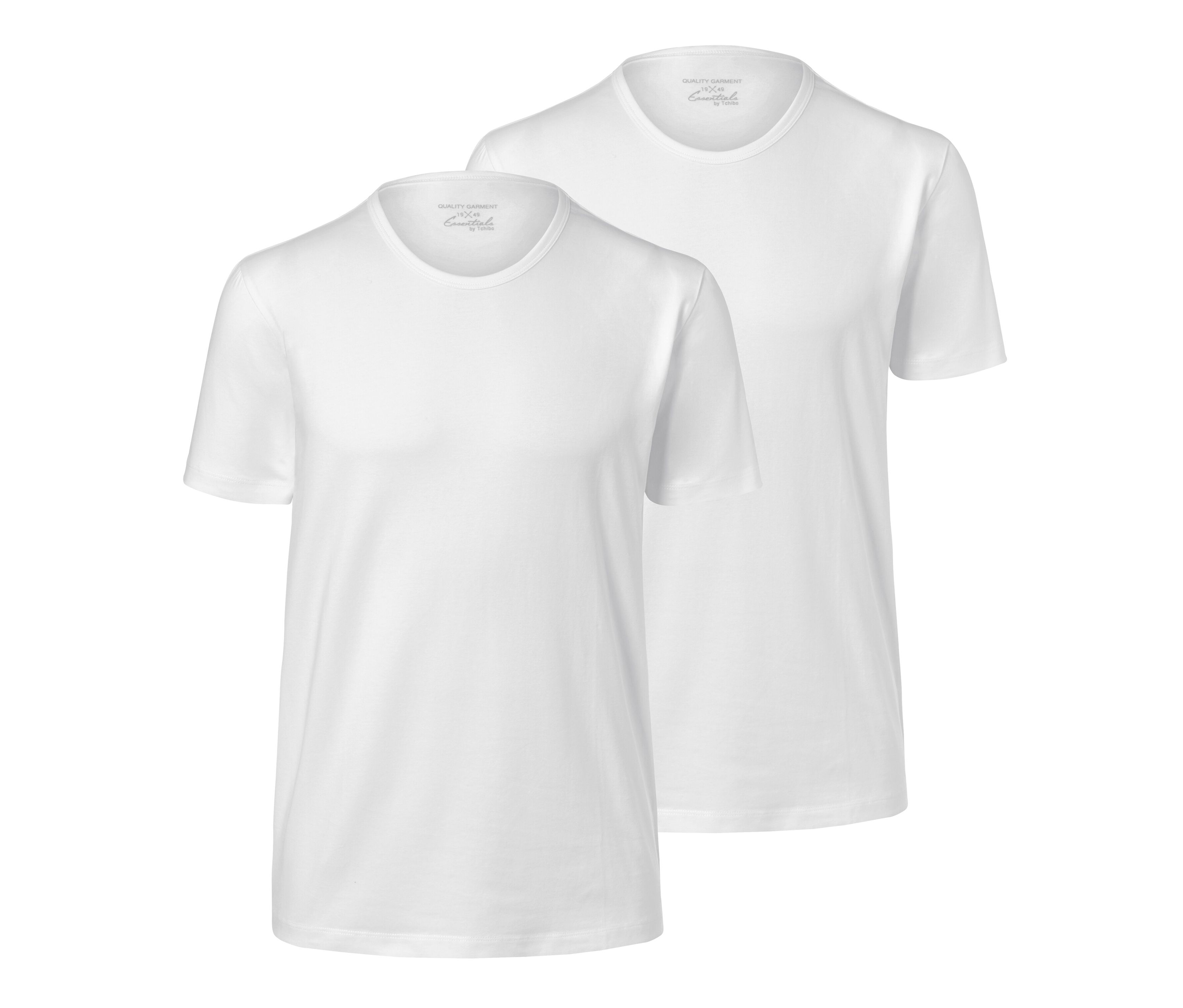 Tchibo - 2 Jersey-Halbarm-Unterhemden - Herren - Gr. Xxl/8 - weiß