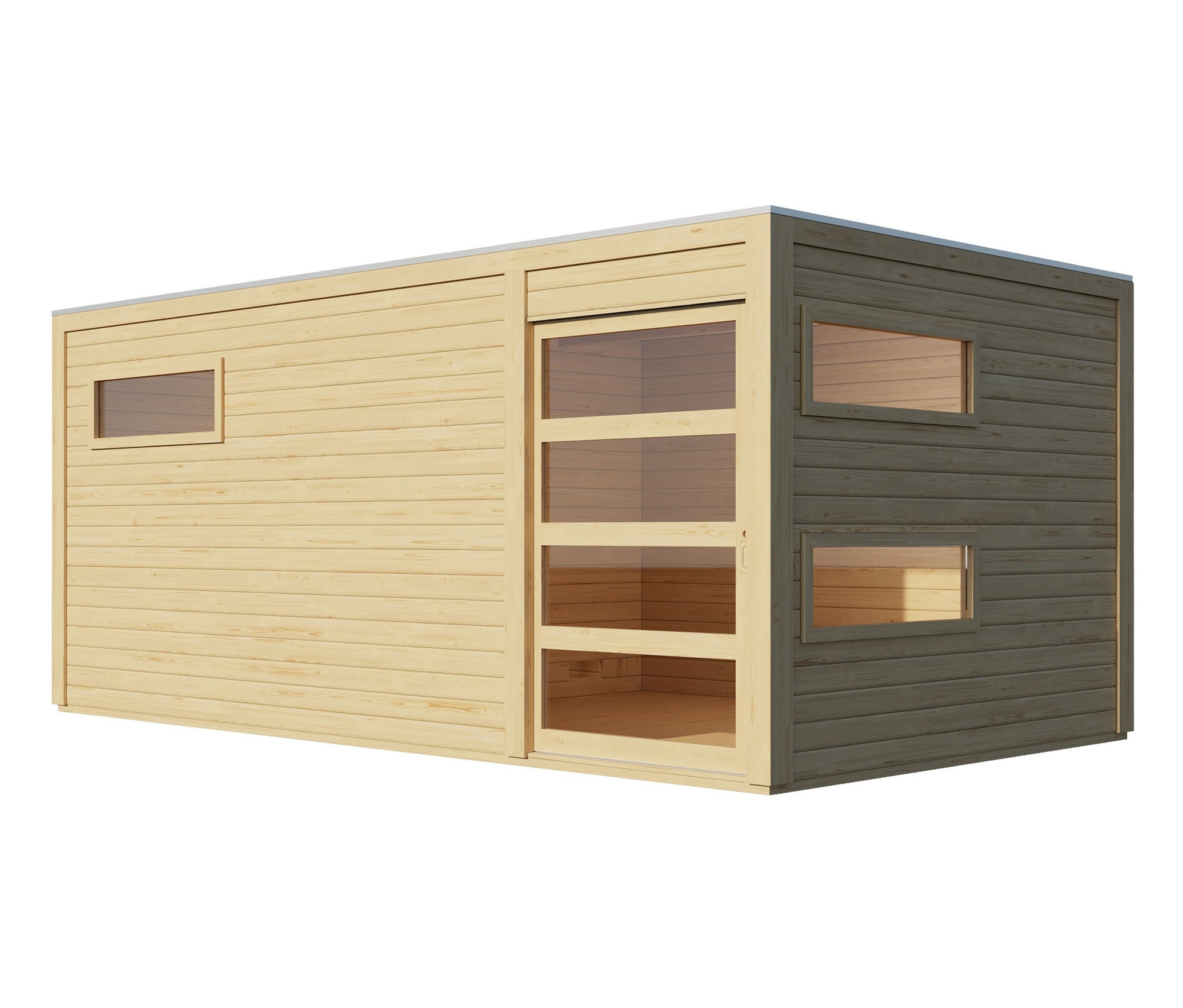 Karibu Saunahaus »Noam« - naturfarben