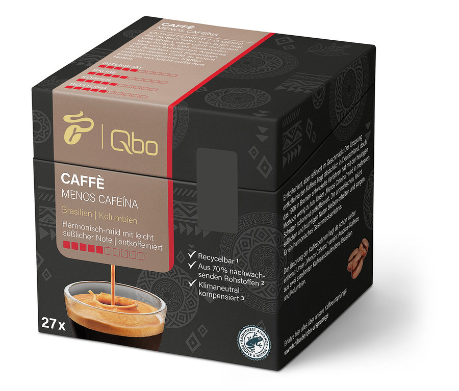 Qbo Caffè MENOS CAFEÍNA - 27 Kapseln