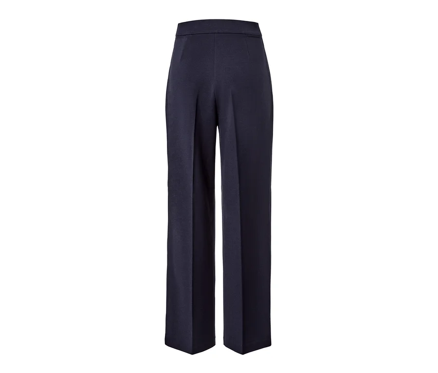 Dunkelblaue Jerseyhose mit Biese.