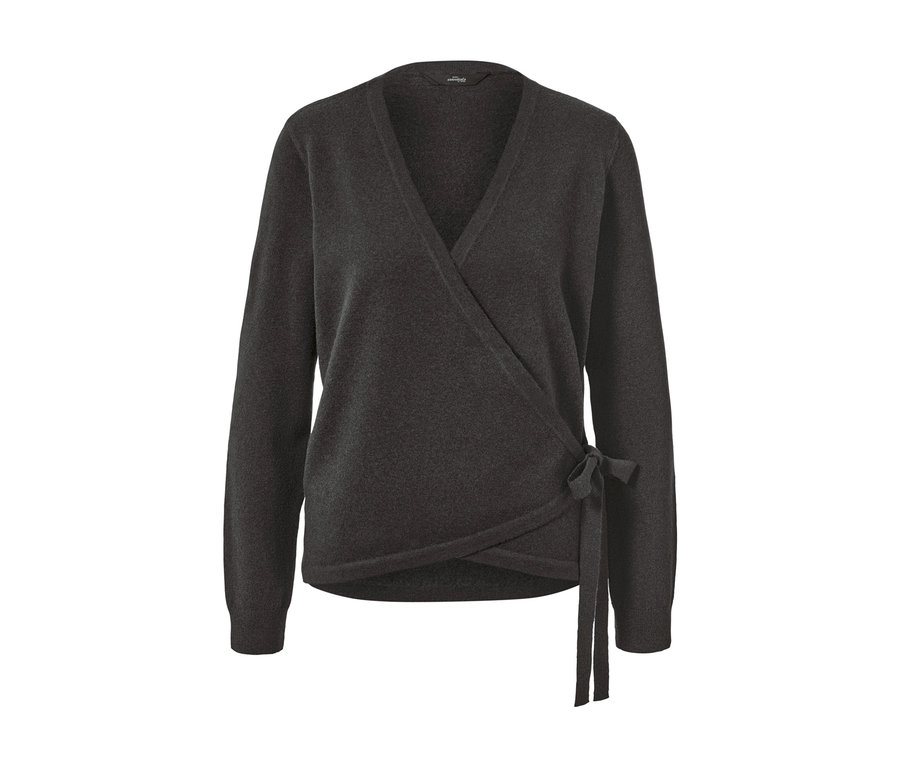 Graue Wickeljacke.