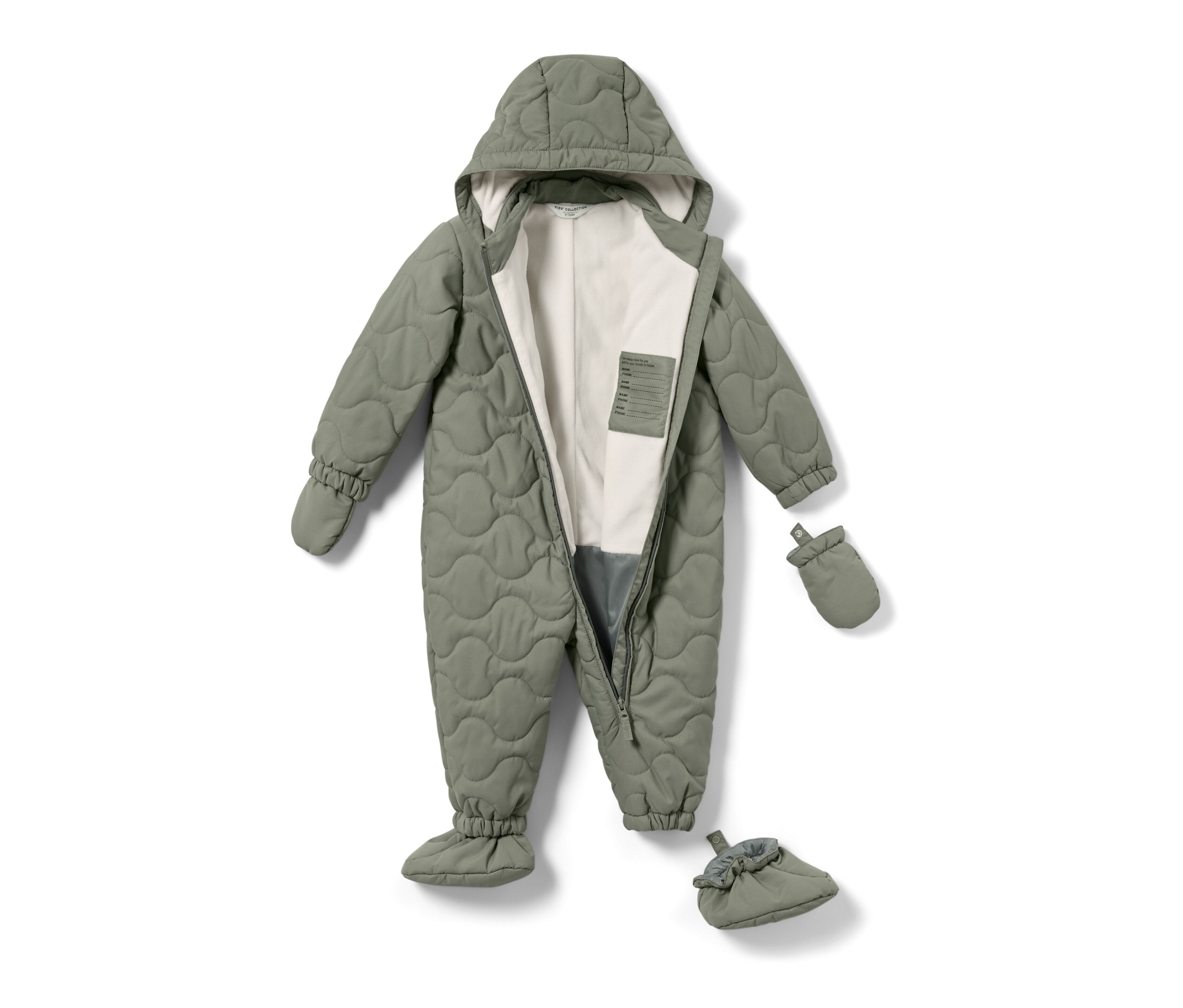 Thumbnail - Tchibo - Baby-Winteroverall - Baby - Gr. 62/68 - olivgrün