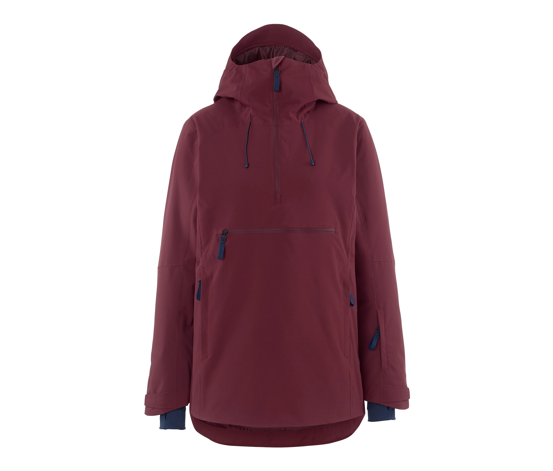 Halfzip-Skijacke - Damen - Gr. 34 - bordeaux - bordeaux