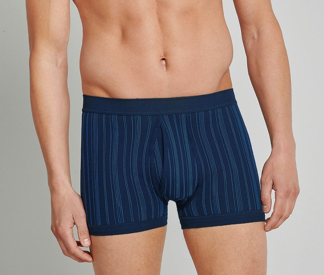 Thumbnail - 2 Schiesser Shorts in Feinripp - Herren - Gr. M/5 - dunkelblau