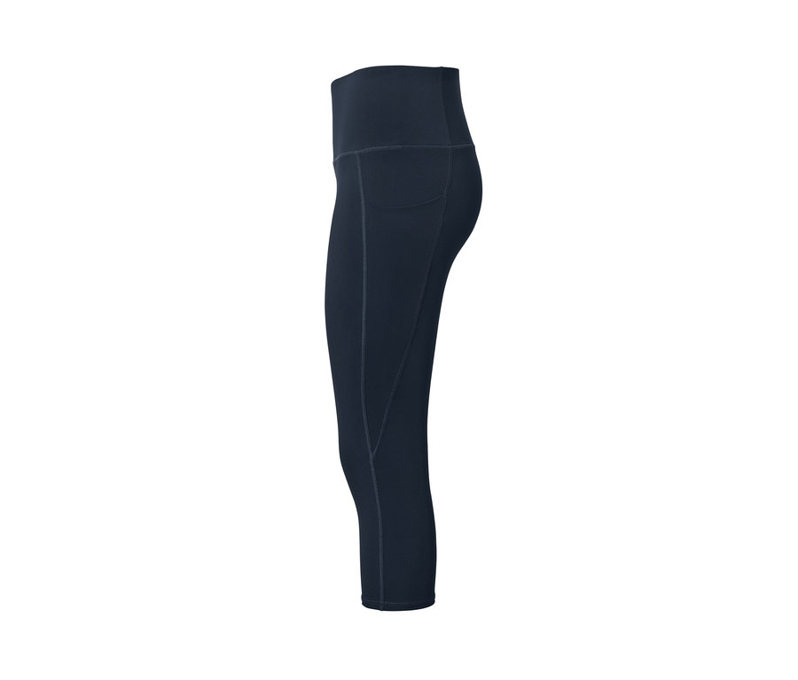 Marineblaue 3/4-Sporttight.