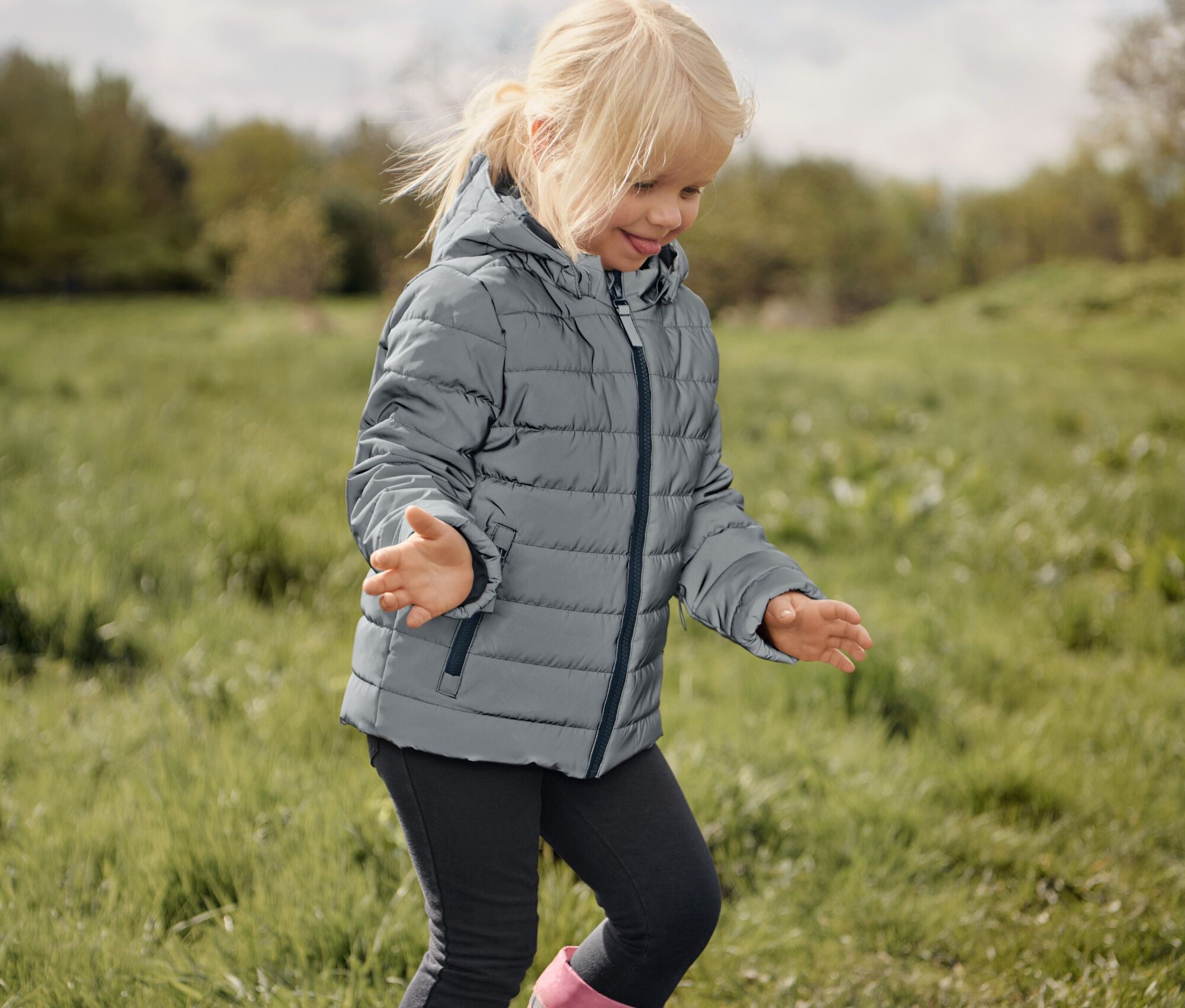 Thumbnail - Tchibo - 2 Kinder-Jeggings – Fit »Mia« - Mädchen - Gr. 122/128 - schwarz