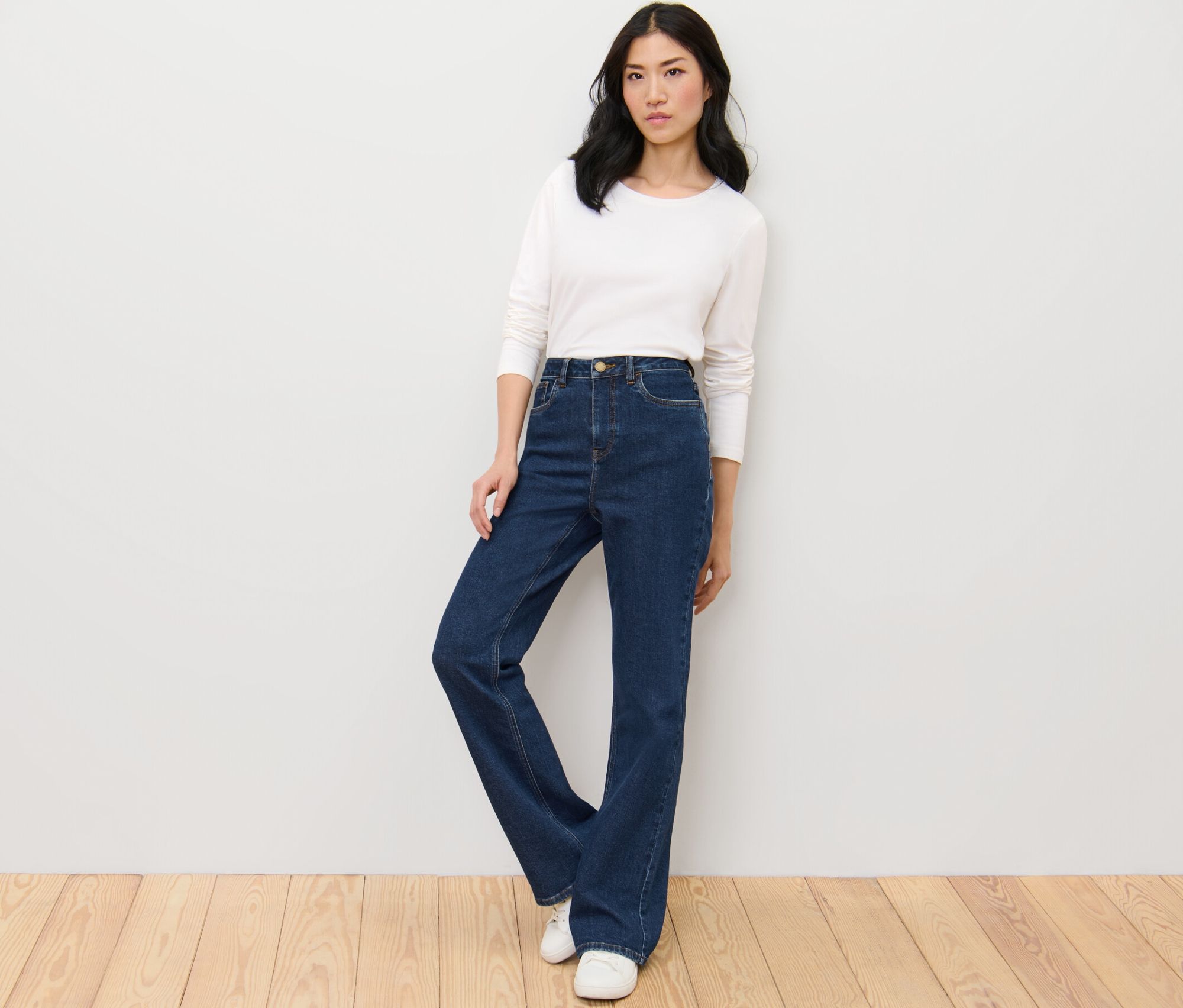 Thumbnail - Tchibo - Bootcut Jeans – Fit »Lou« - Damen - Gr. 34 - dunkelblau