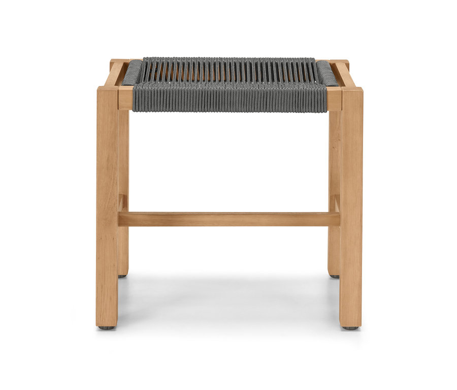 Hocker »Lenja« mit Textilgeflecht.