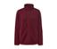 Strickfleece-Jacke, rot - Bordeauxrot meliert