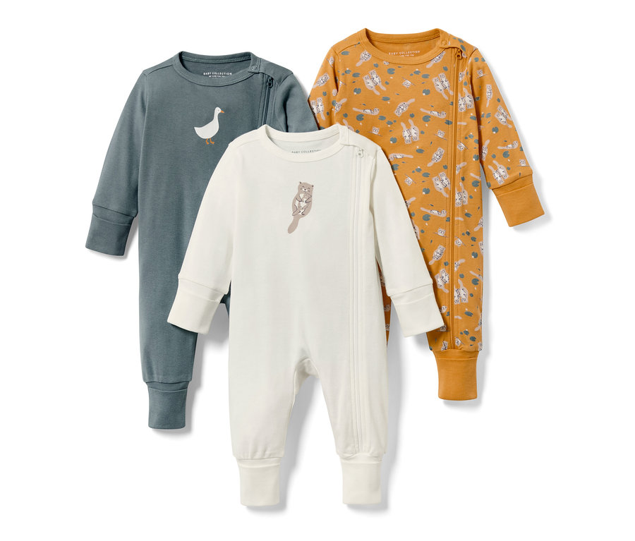 Drei Baby-Pyjamas, Otter/Gans.