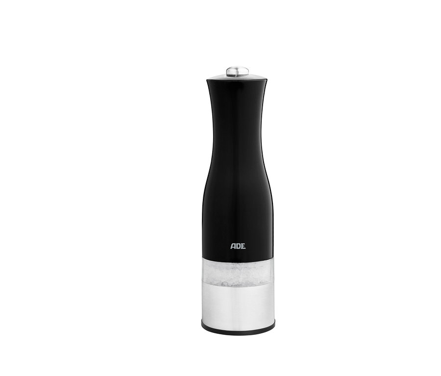 ADE Elektrische Salz-und-Pfeffermühle mit Beleuchtung, schwarz.