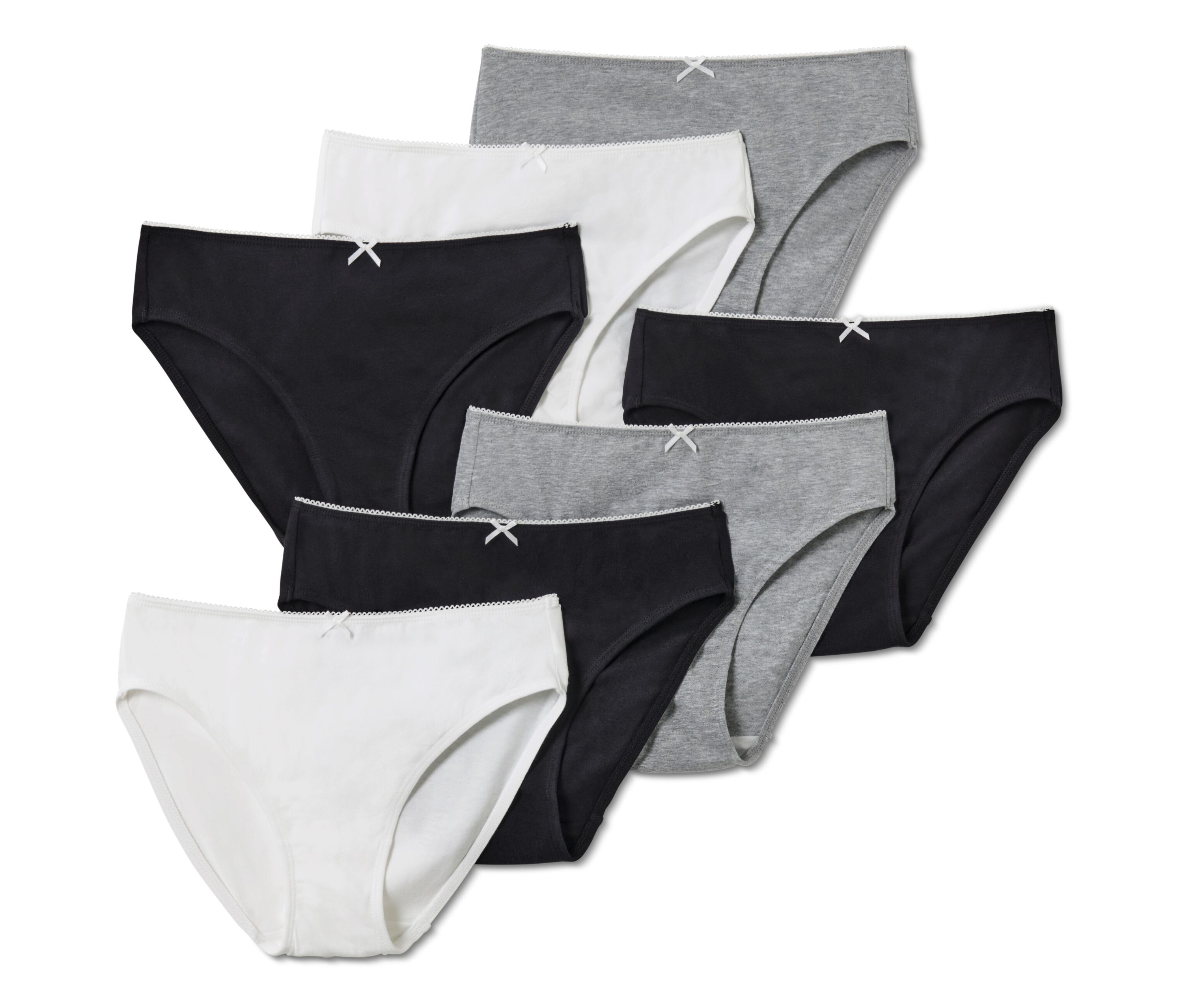 Tchibo - 7 Kinder-Slips - Mädchen - Gr. 122/128 - schwarz