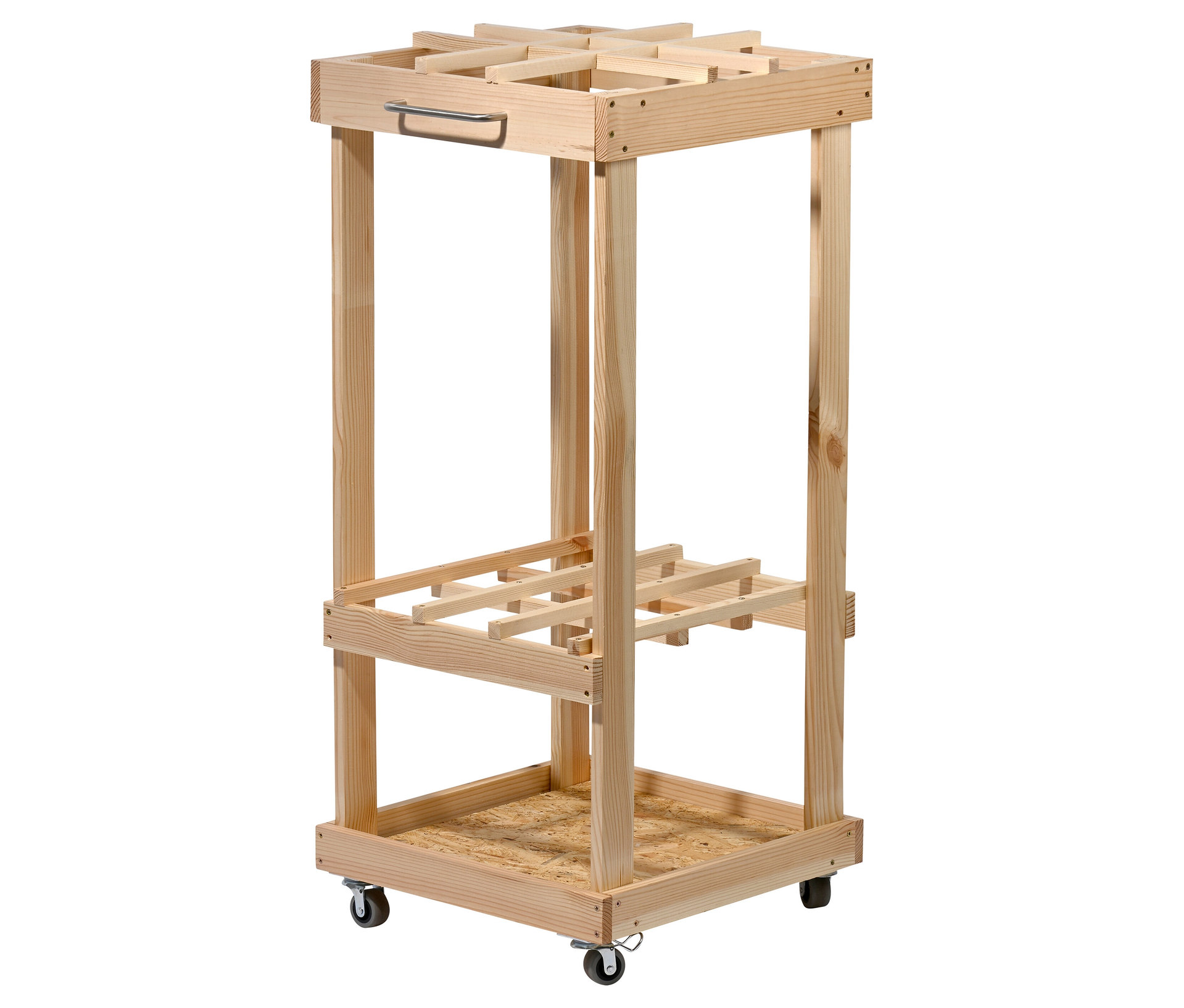 Tchibo - Rollbarer Geräteständer - 38x38x86cm - naturfarben -