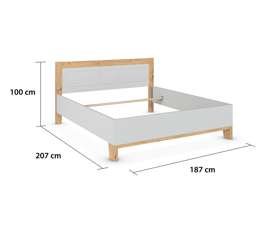 Leeres Bettgestell »Credo« von Rauch, 180 cm, seidengrau.