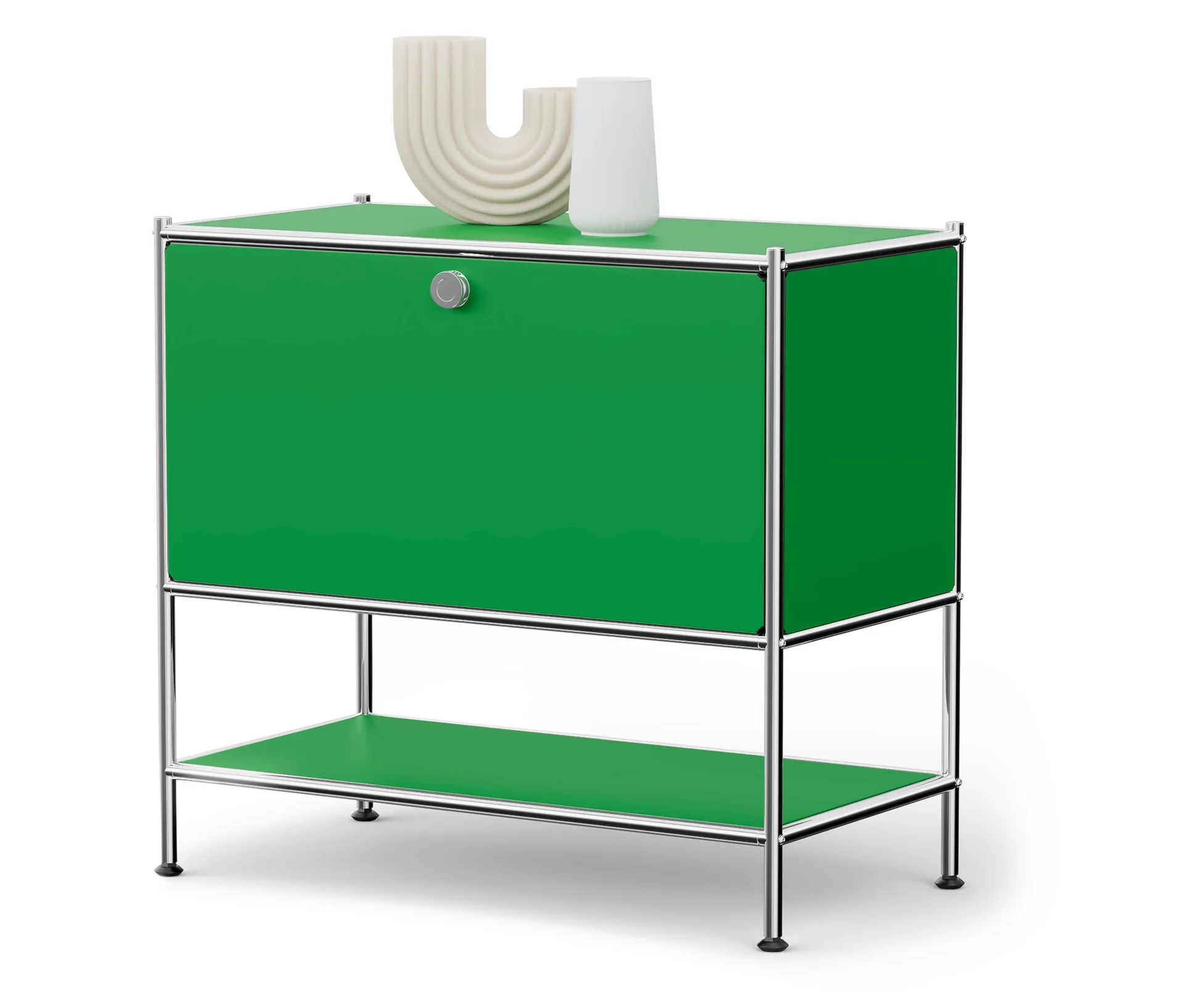 Tchibo - Sideboard Metall "CN3" mit 1 Klappenfach - 77,5x40x71,5cm - chrom -