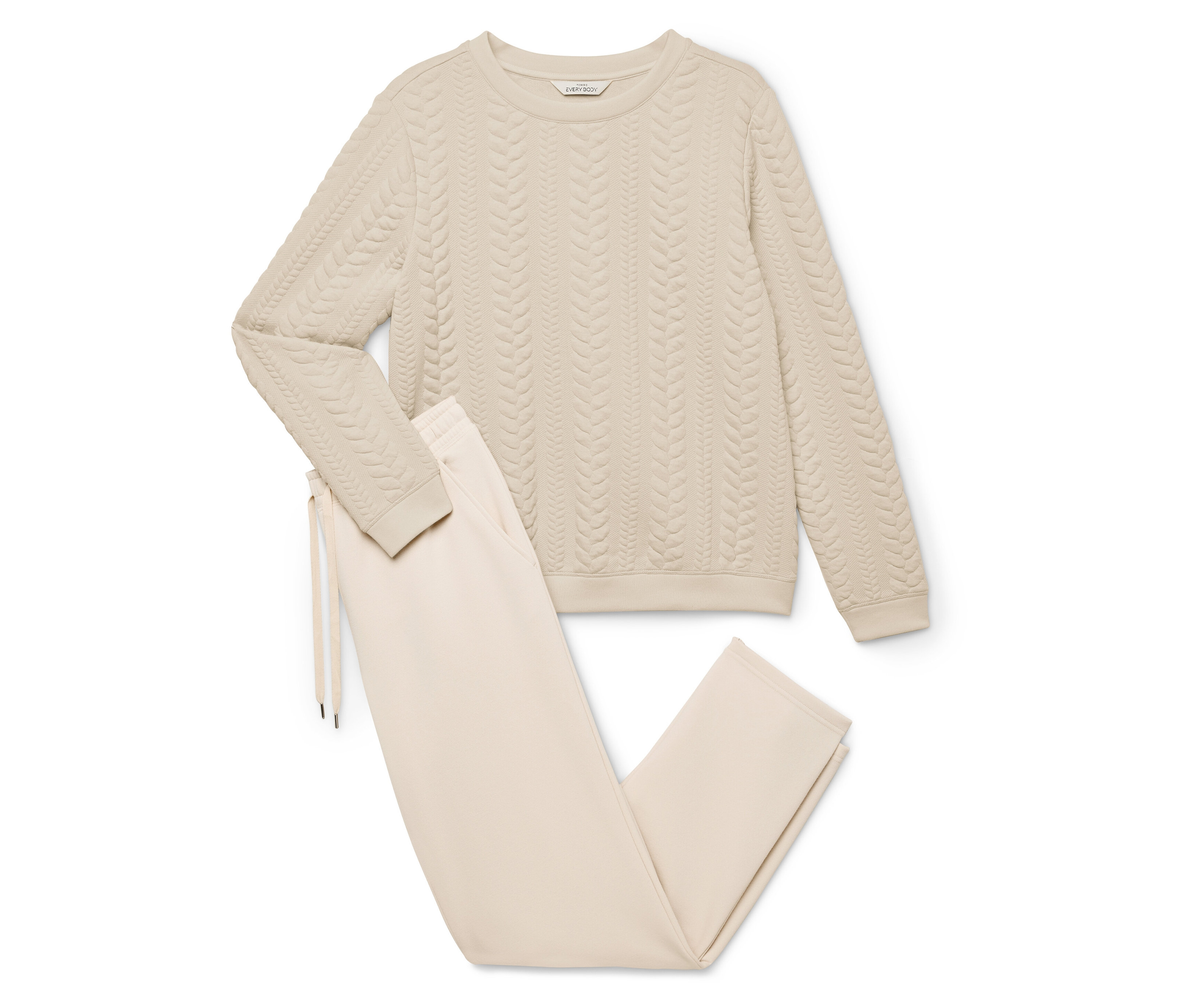 Tchibo - Hausanzug - Damen - Gr. XL - creme