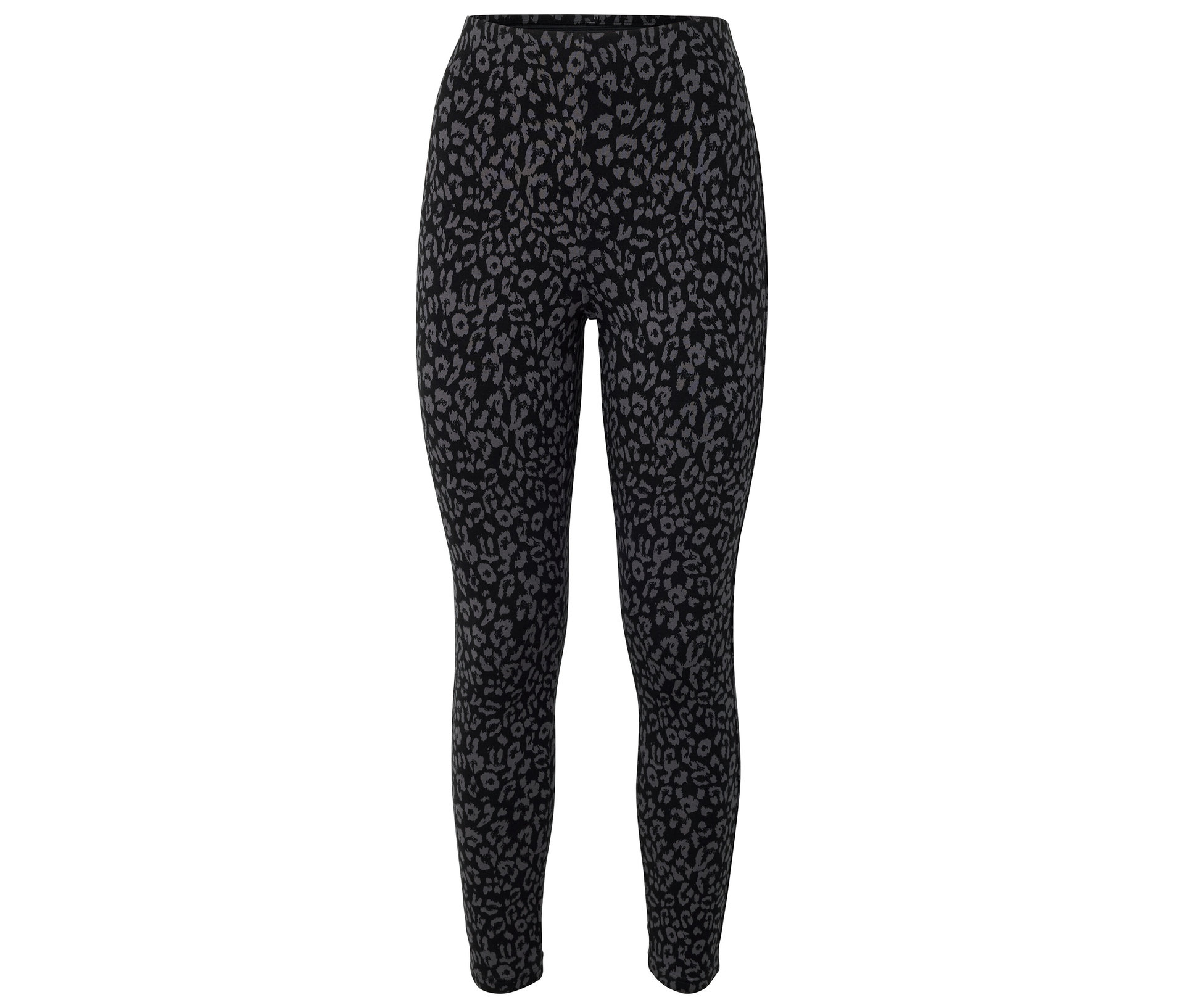 Bedruckte Heavy-Leggings - Damen - Gr. XL - schwarz/print - schwarz