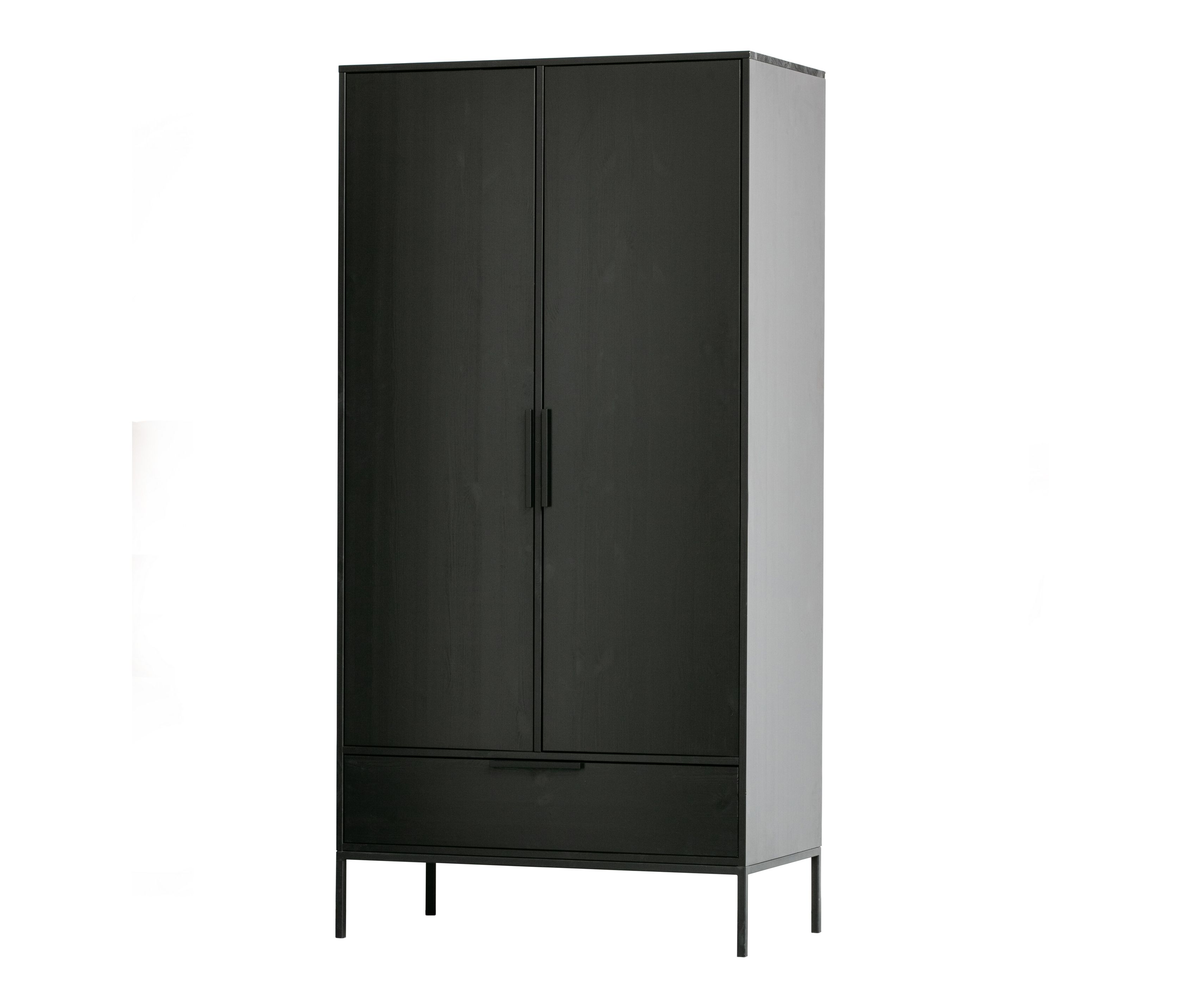 Tchibo - Woood Schrank »Adam« - 100x53x200cm - schwarz - Holz
