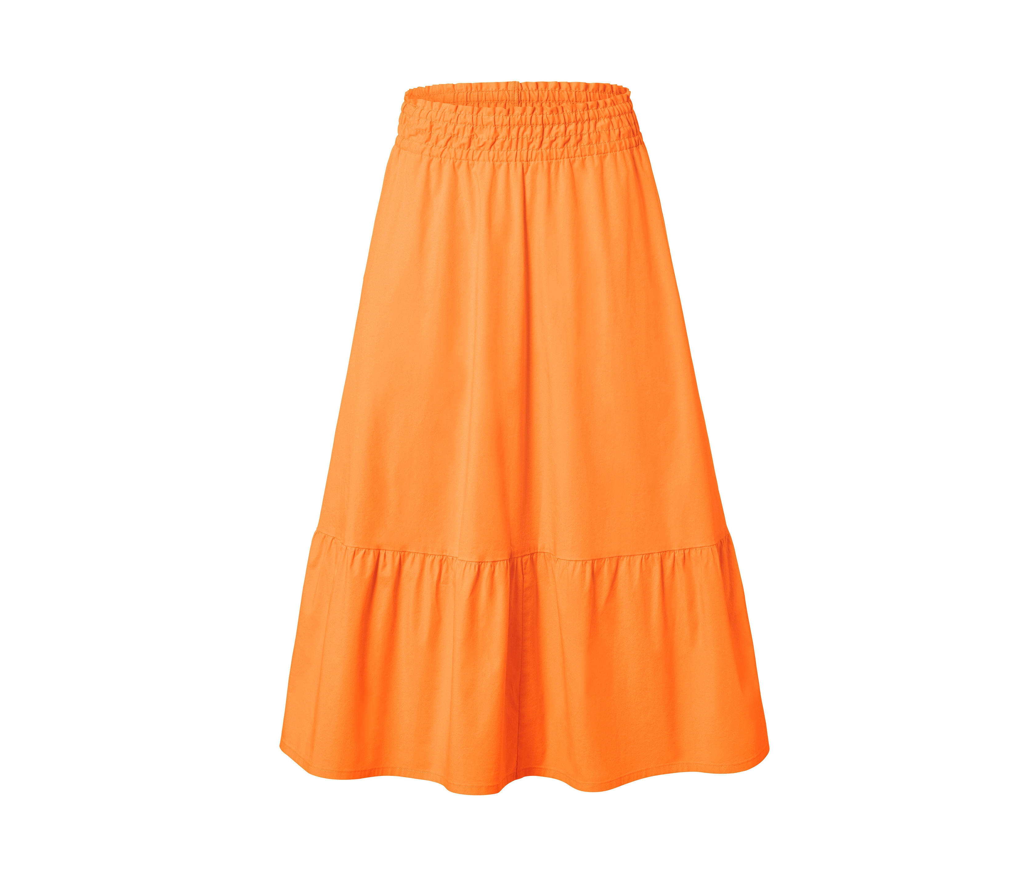 Tchibo - Gewebter Midi-Rock - Damen - Gr. 42 - orange