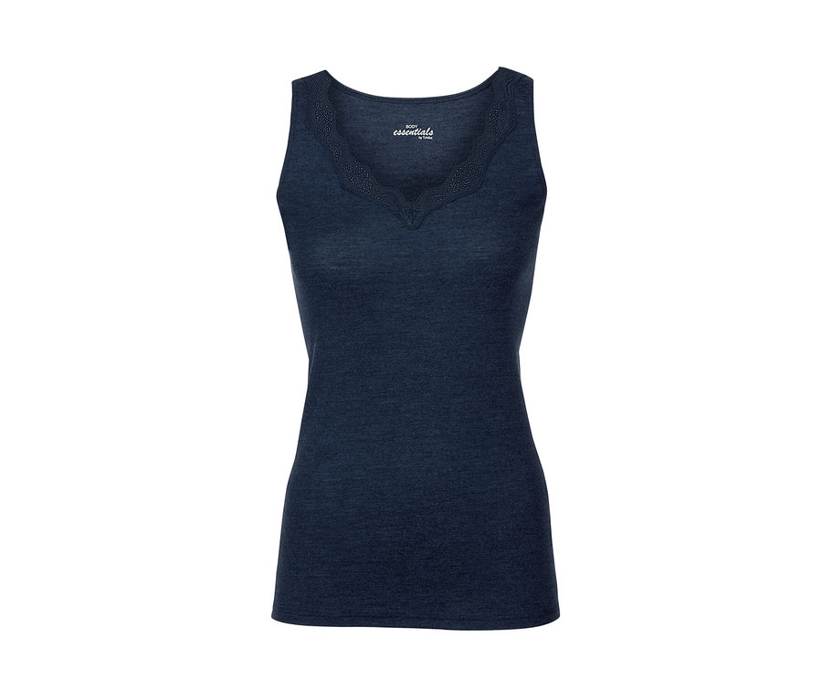 Blaues Hemdchen mit Spitze