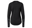 Schwarzes Langarmshirt mit Dry Active Plus Schriftzug auf dem Rücken.