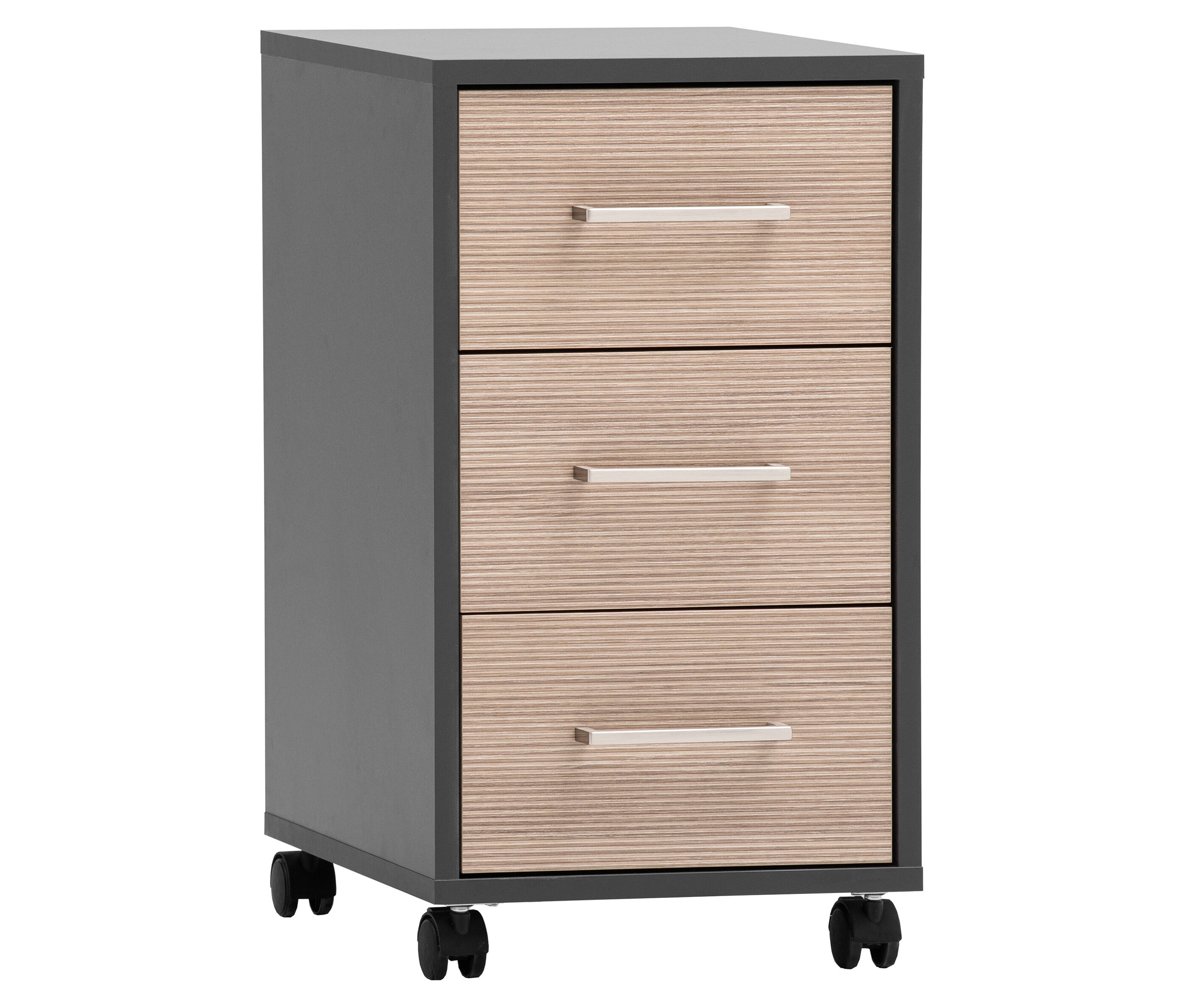 Tchibo - Rollcontainer »Metz« - 32,6x39,1x59,7cm - silber -
