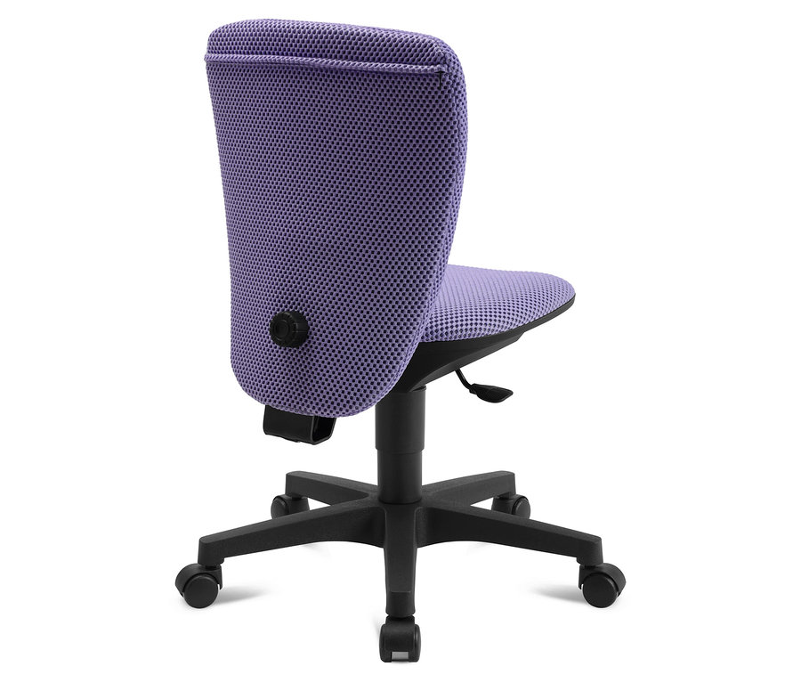 Von hinten ist ein Topstar Sitness »Home S'cool« Bürostuhl in Schwarz und Flieder zu sehen.