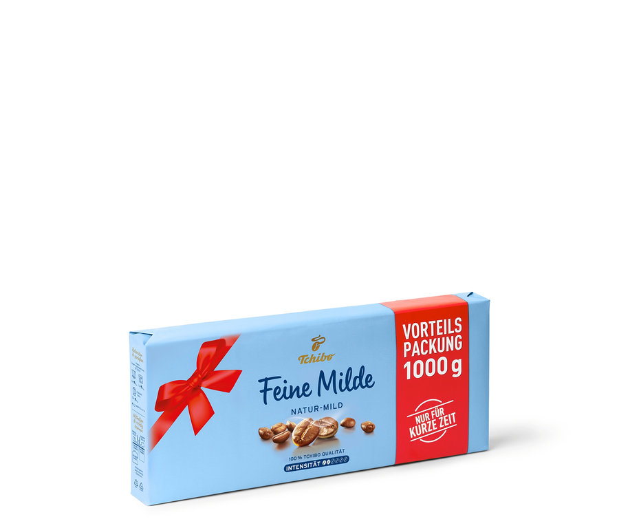 Eine Packung Feine Milde Kaffee, 1000g.