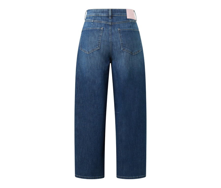 Blaue Angels Denim »Elly« Jeans mit weitem Bein, Rückansicht.