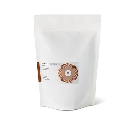 Eine Packung Hermetic - B2 Espresso - 250 g Ganze Bohne.