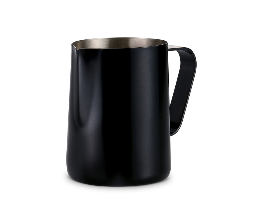 Schwarzes Milchkännchen mit Griff, 300 ml.