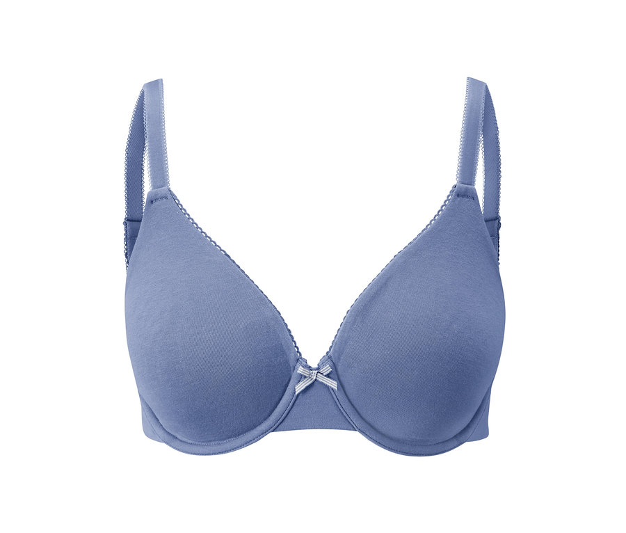 Blauer Bügel-BH.