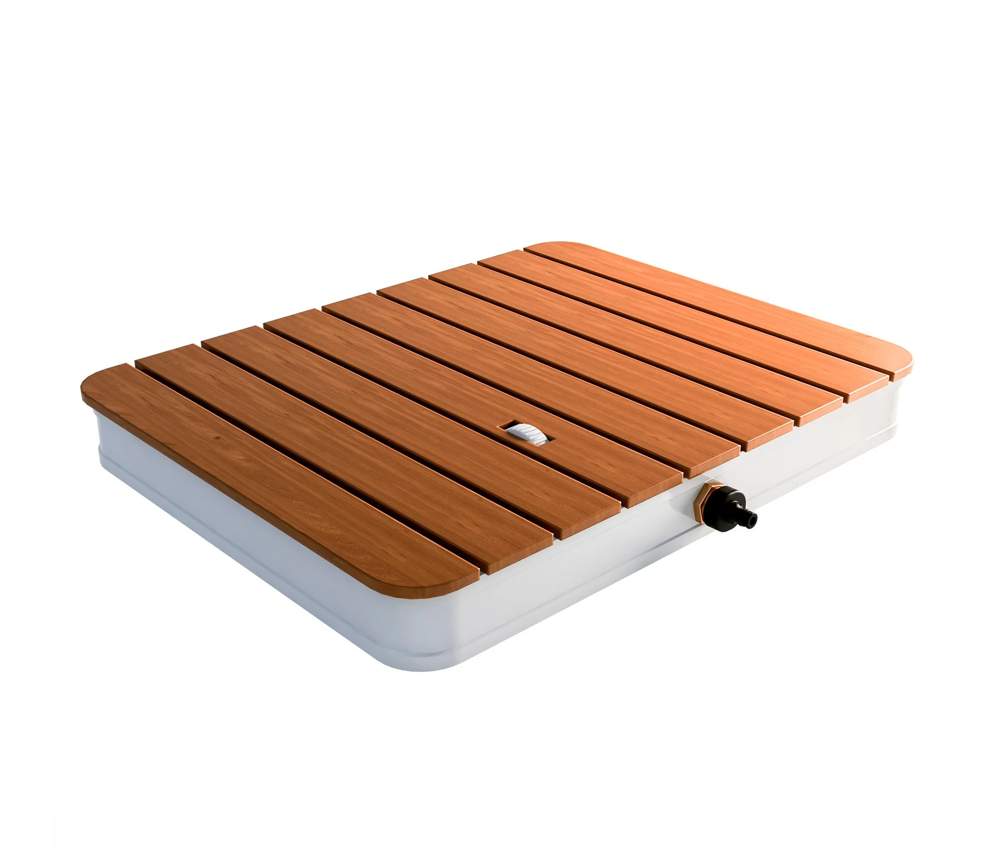 Aluminium Silber günstig Kaufen-Breuer®-Outdoor-Bodendusche »Fontana« - 70x55x8cm - silber - Holz / Aluminium. Breuer®-Outdoor-Bodendusche »Fontana« - 70x55x8cm - silber - Holz / Aluminium <![CDATA[Breuer®-Outdoor-Bodendusche »Fontana« Farbe: Teakholzoptik 