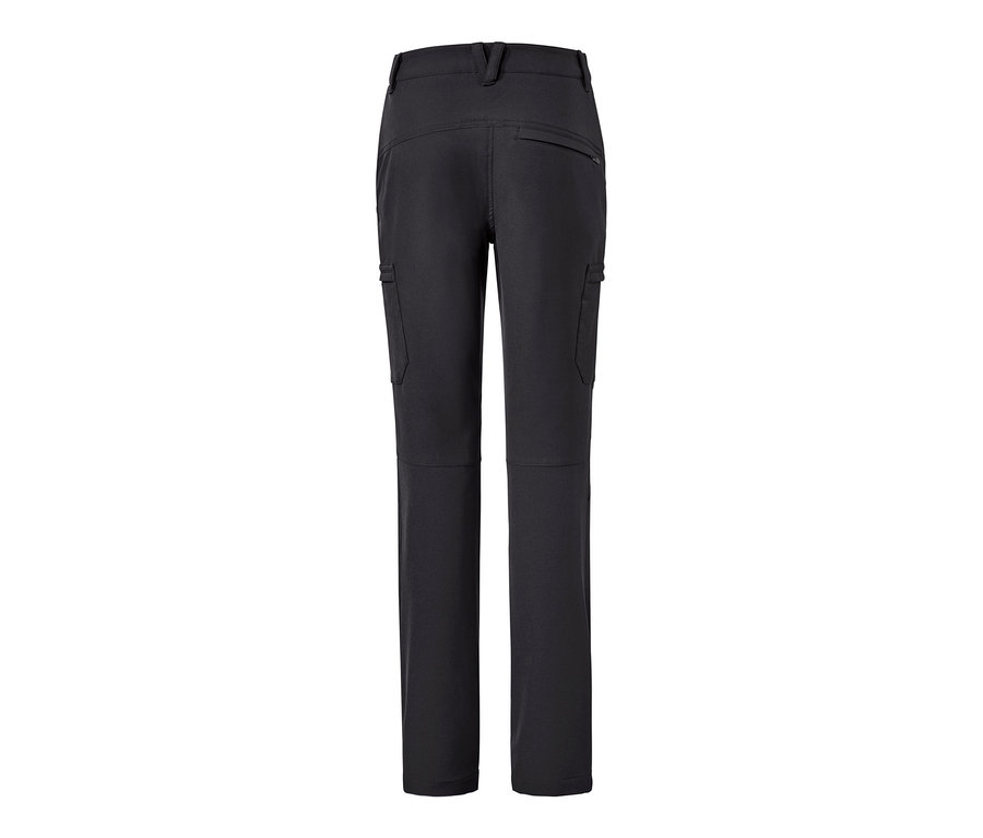 Detailansicht einer schwarzen Thermohose.